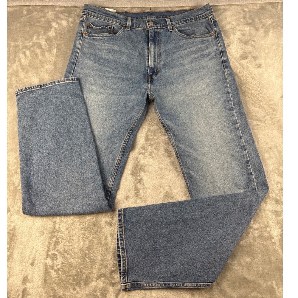 Levi's Jeans Mens 36x34 505 Regular Fit Blue Medium Wash EUC